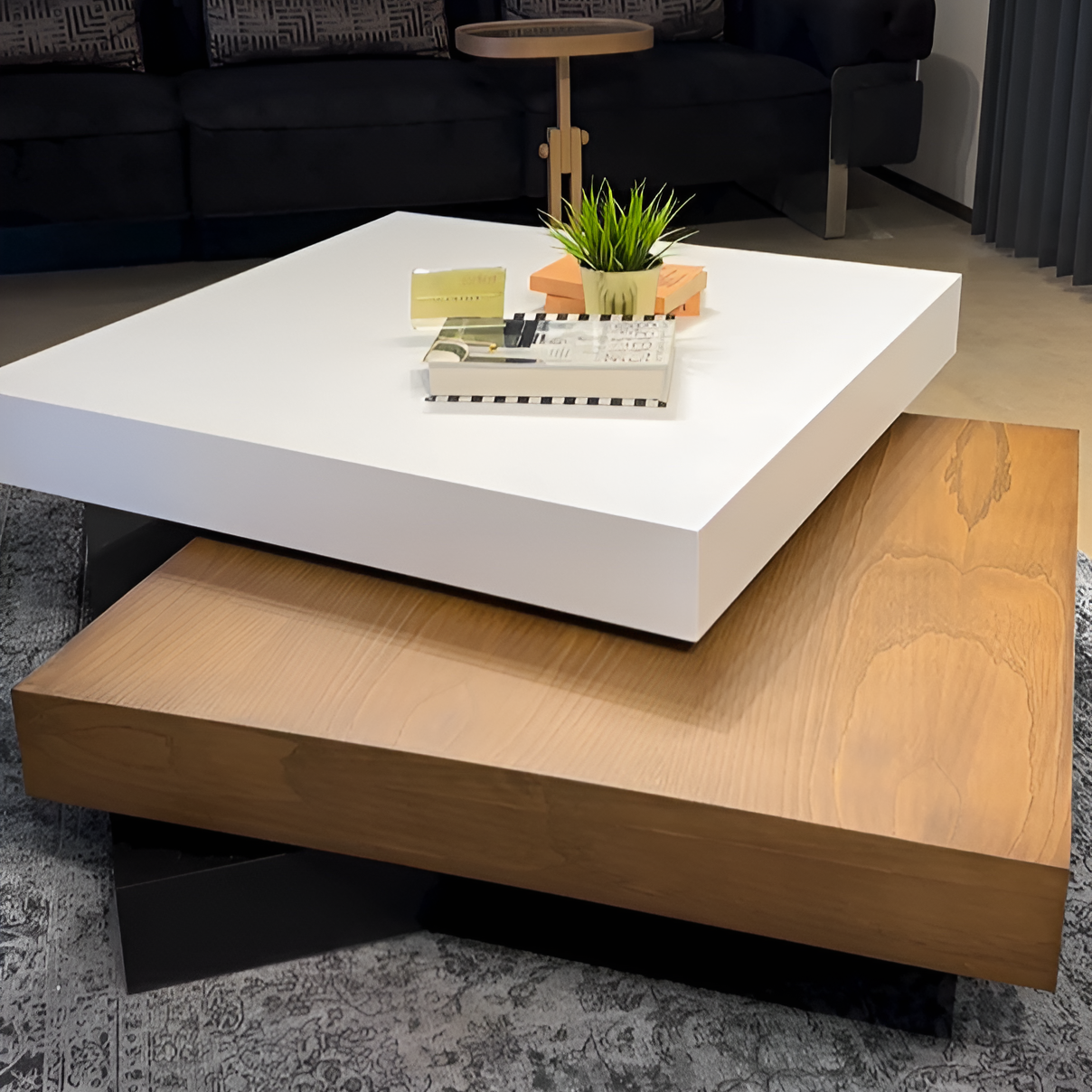 طاولة القهوة الأنسيابية