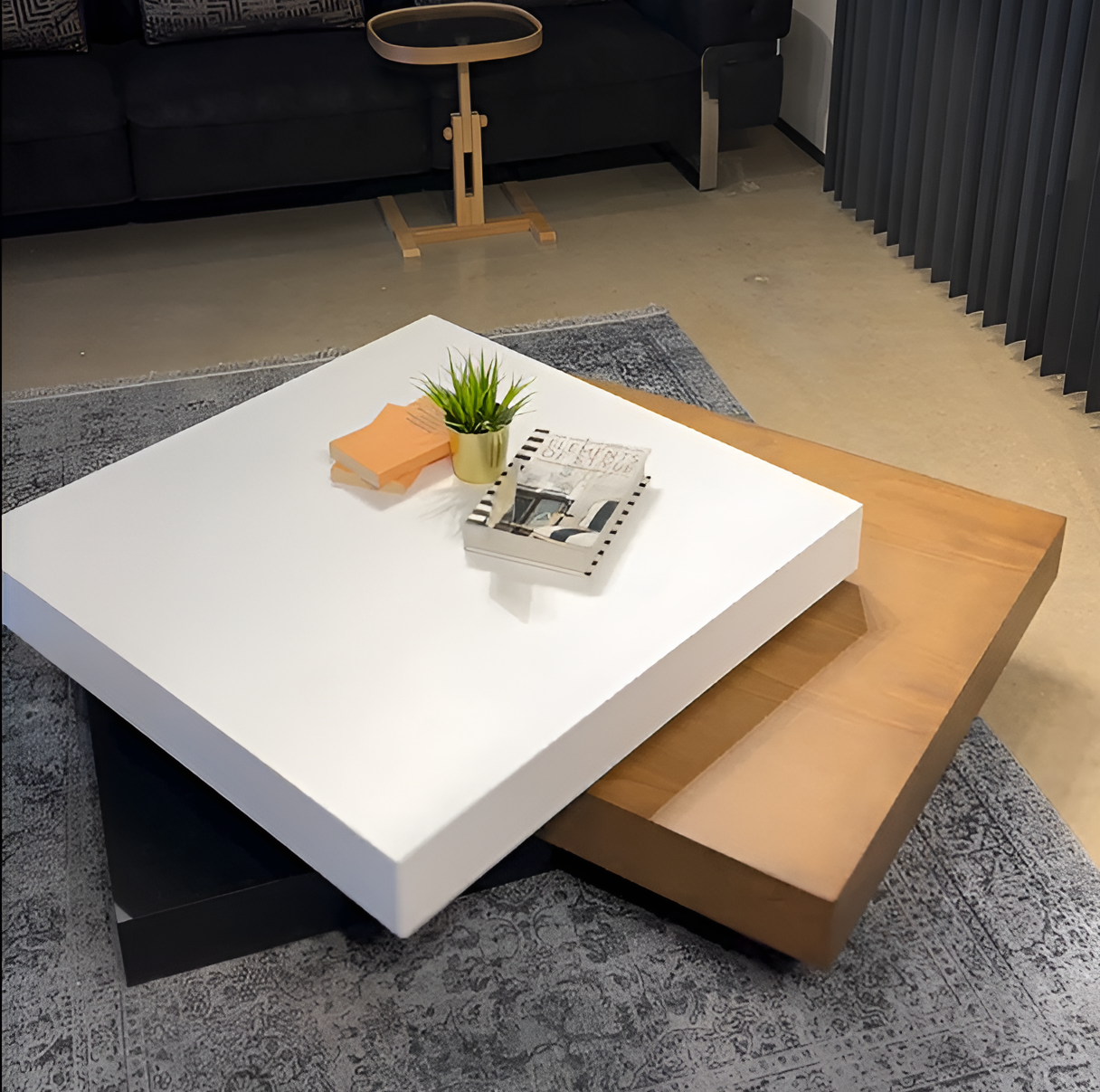 طاولة القهوة الأنسيابية