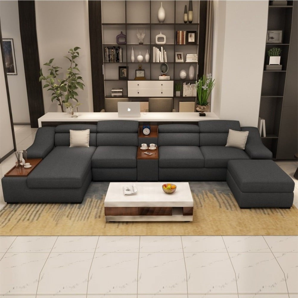 كنب حرف ال L بتصميم راقي