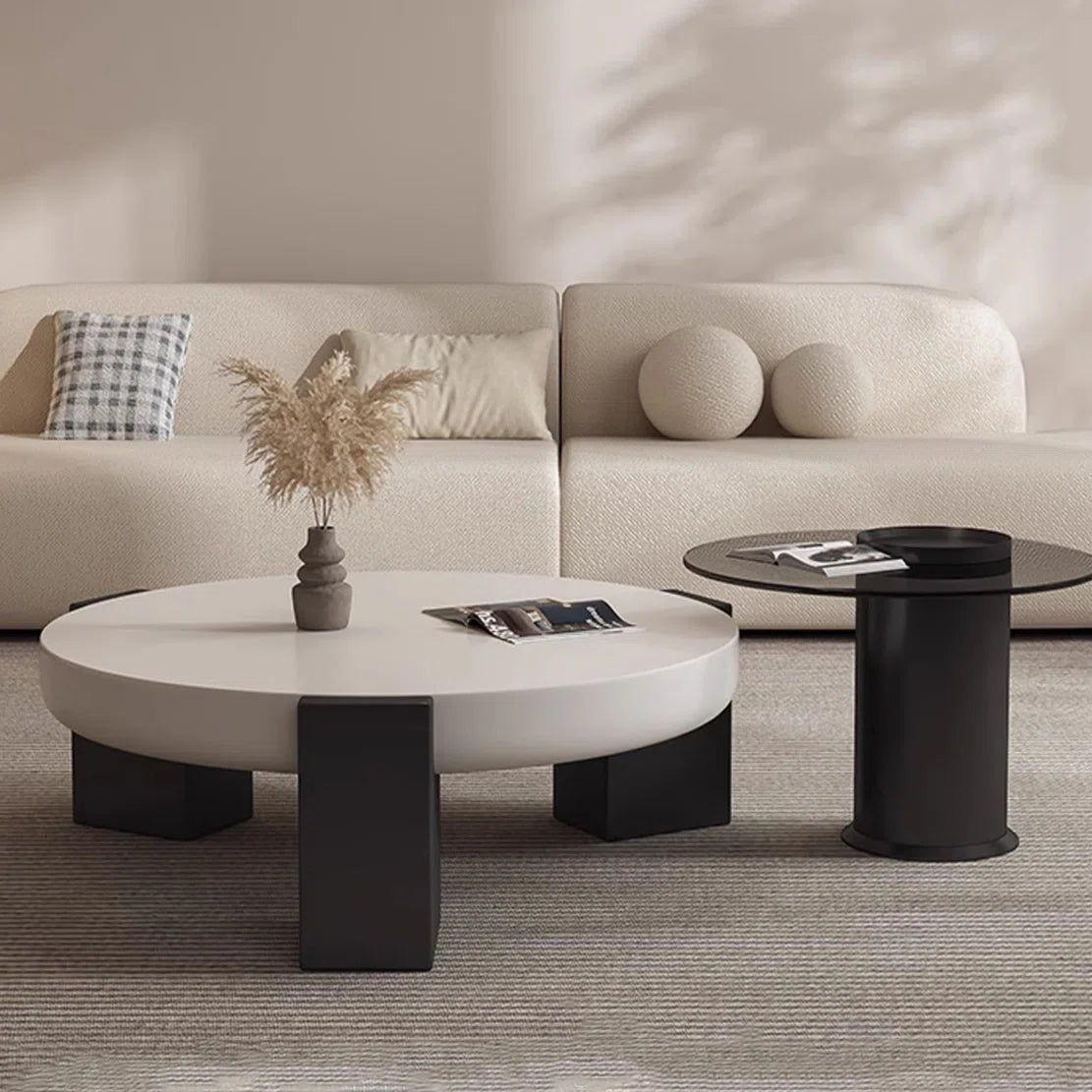 طاولة قهوة كريمي