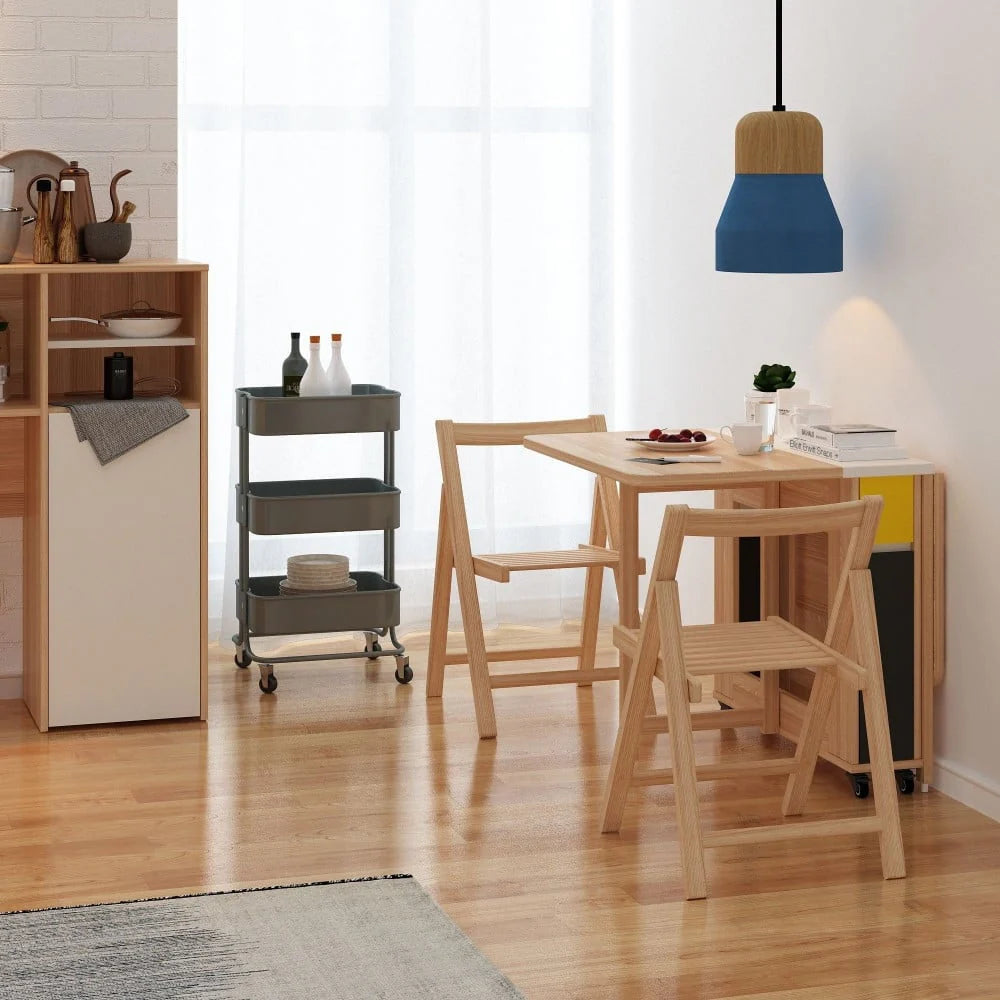 طاولة طعام خشبيه قابله للطي