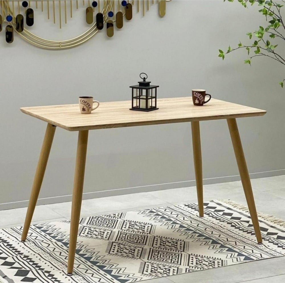 طاولة قهوه خشبيه مع 4 كراسي