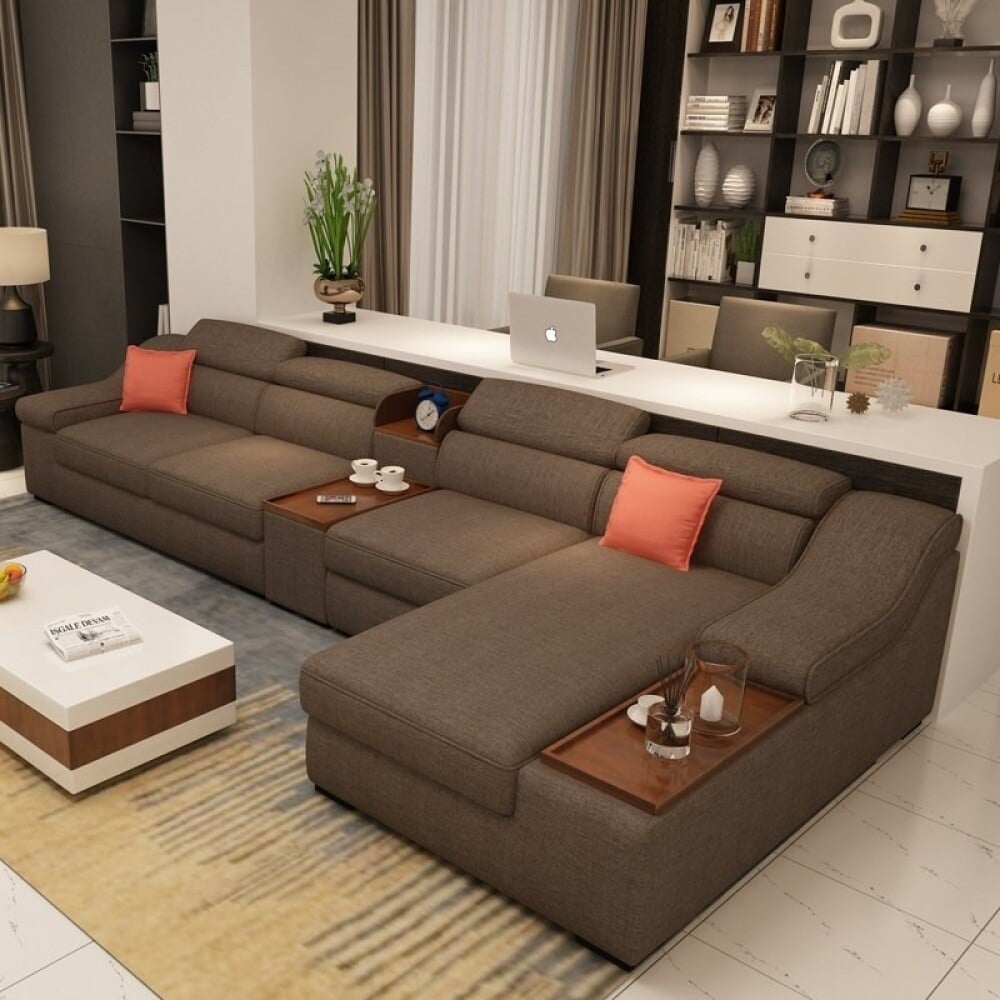 كنب حرف ال L بتصميم راقي