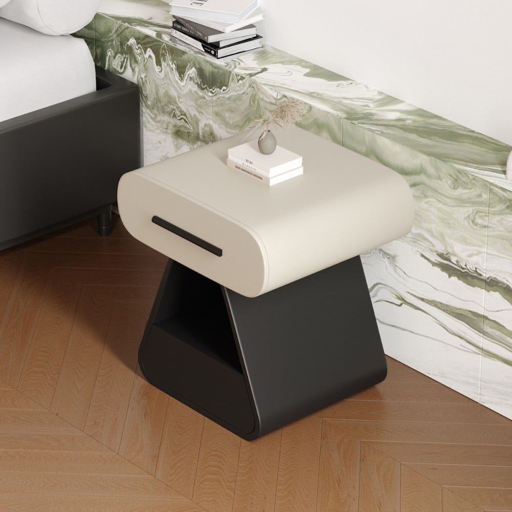 طاولة جانبية بدرج تخزين وتصميم فاخر