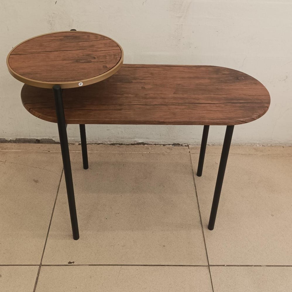 طاولة خدمة خشبية برفين