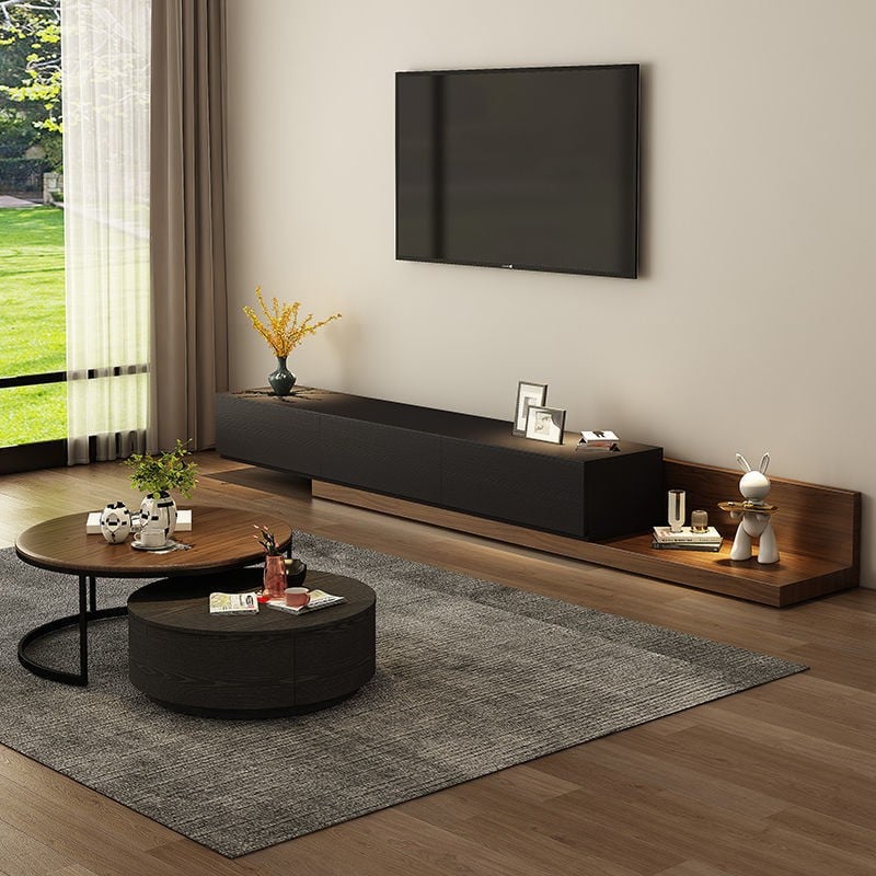 طاولة تلفزيون قابلة للسحب بتصميم حديث