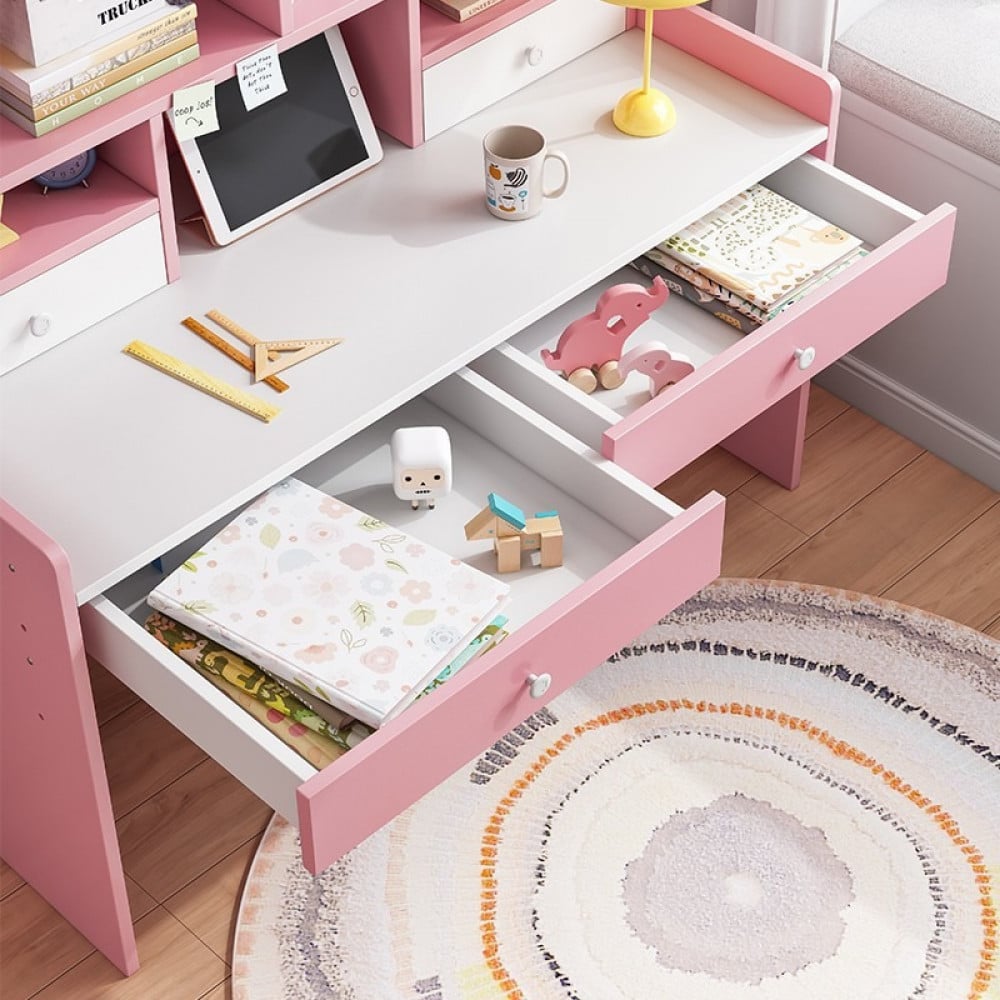 مكتب اطفال مع ارفف كتب