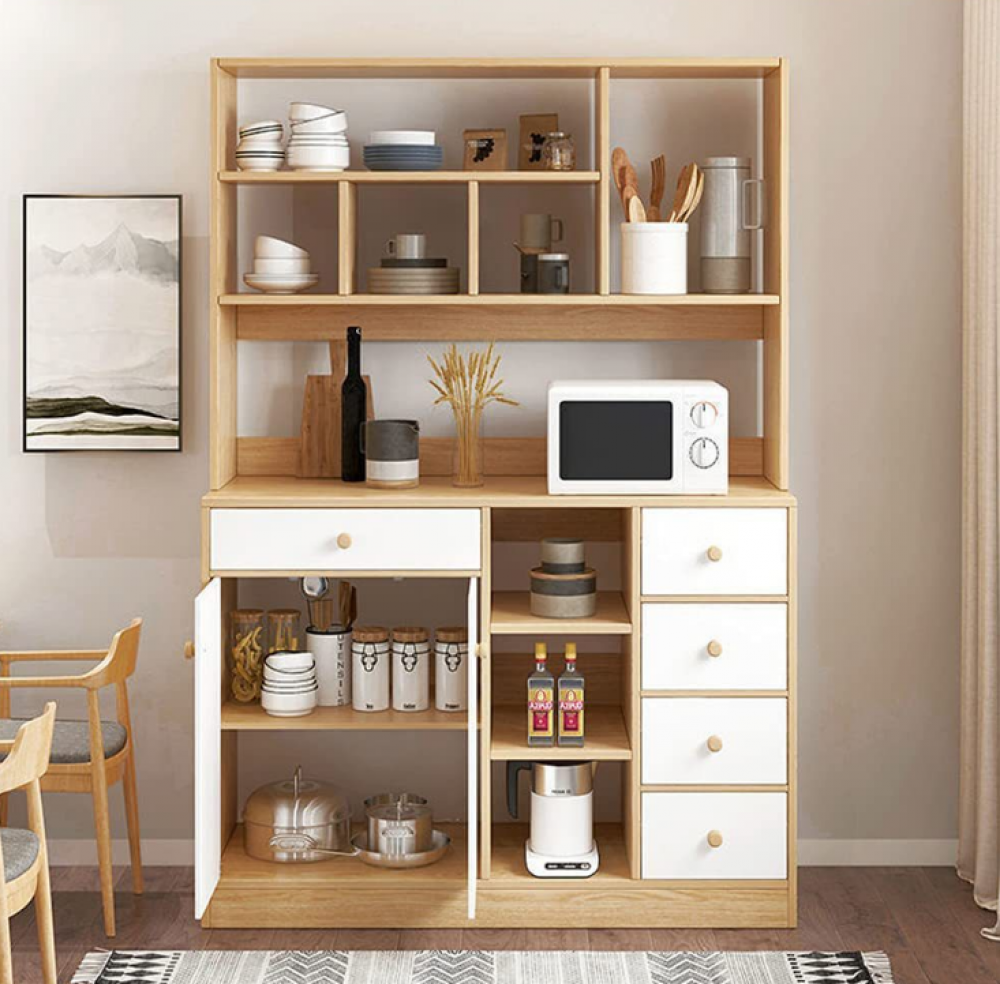 ركن كوفي من الخشب عصري