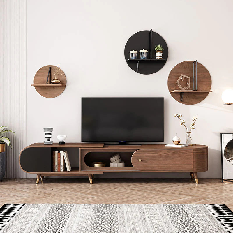 طاولة تلفزيون خشبية فاخرة – Home KSA