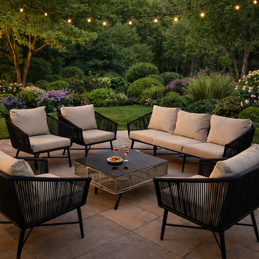 طقم  جلسات 7 أشخاص مع طاولة