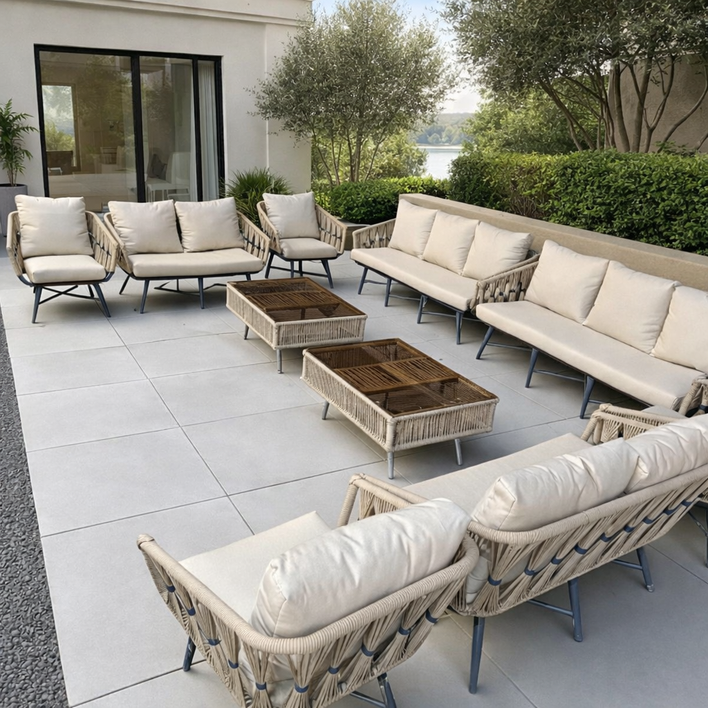 طقم  جلسات 14 شخص مع طاولتين