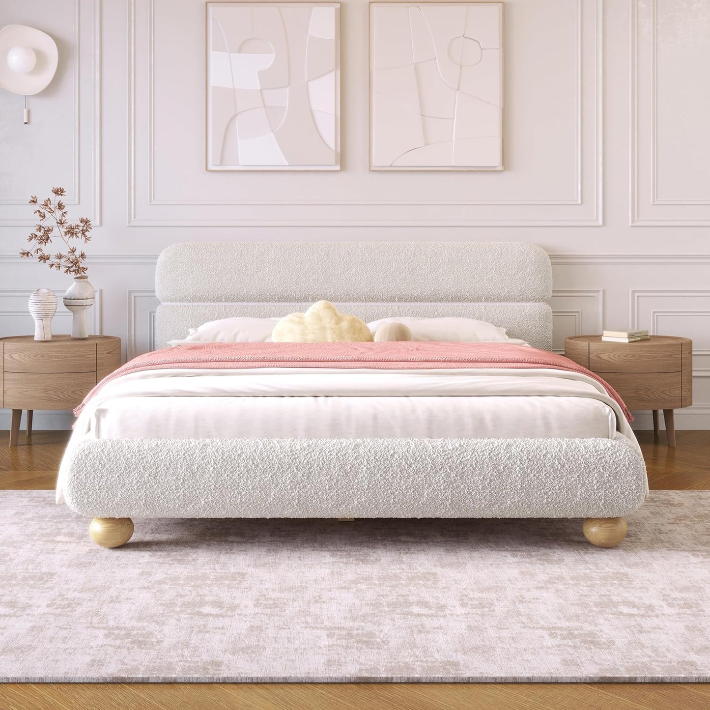 سرير أنيق بلمسة ناعمة