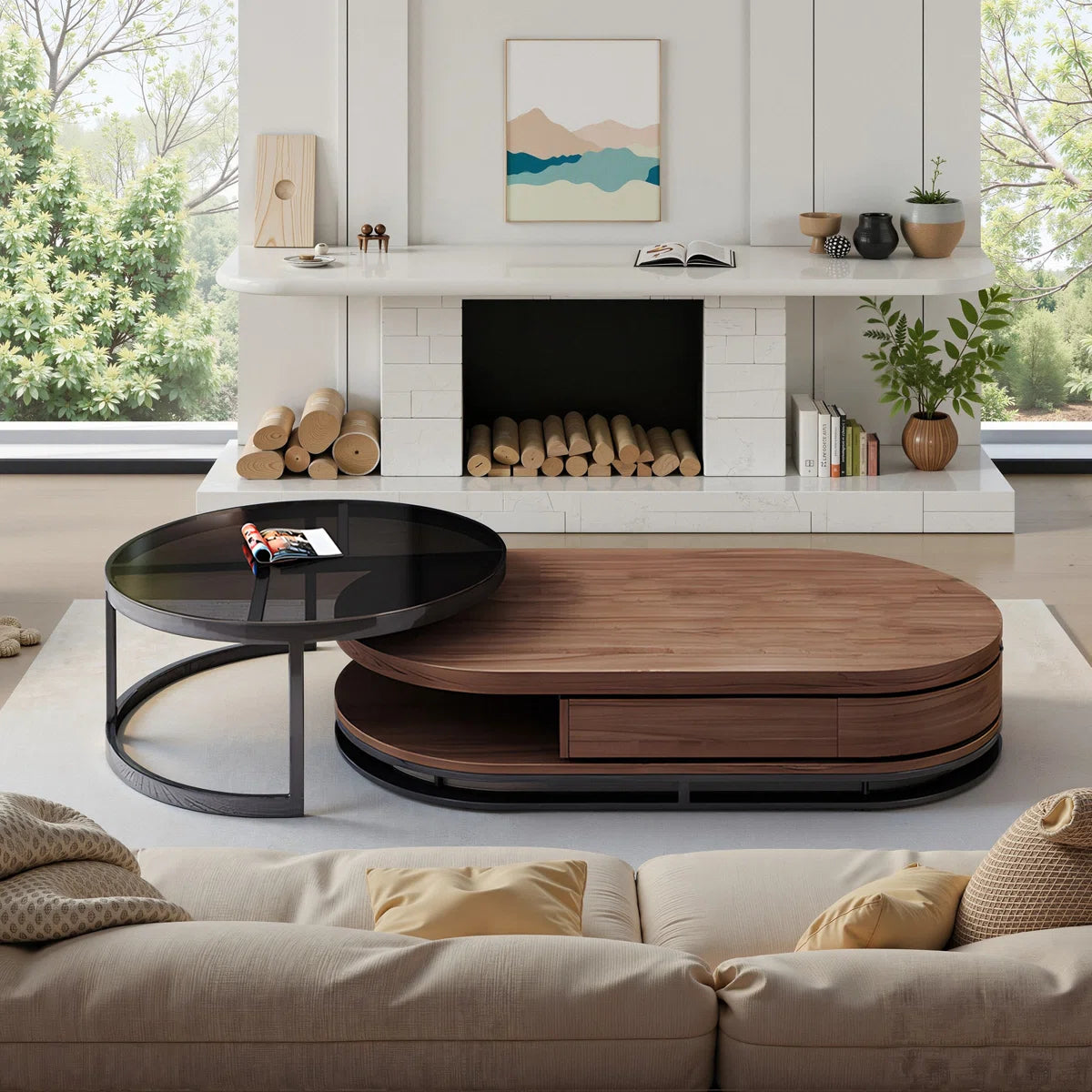 طاولة ليفنج للقهوة