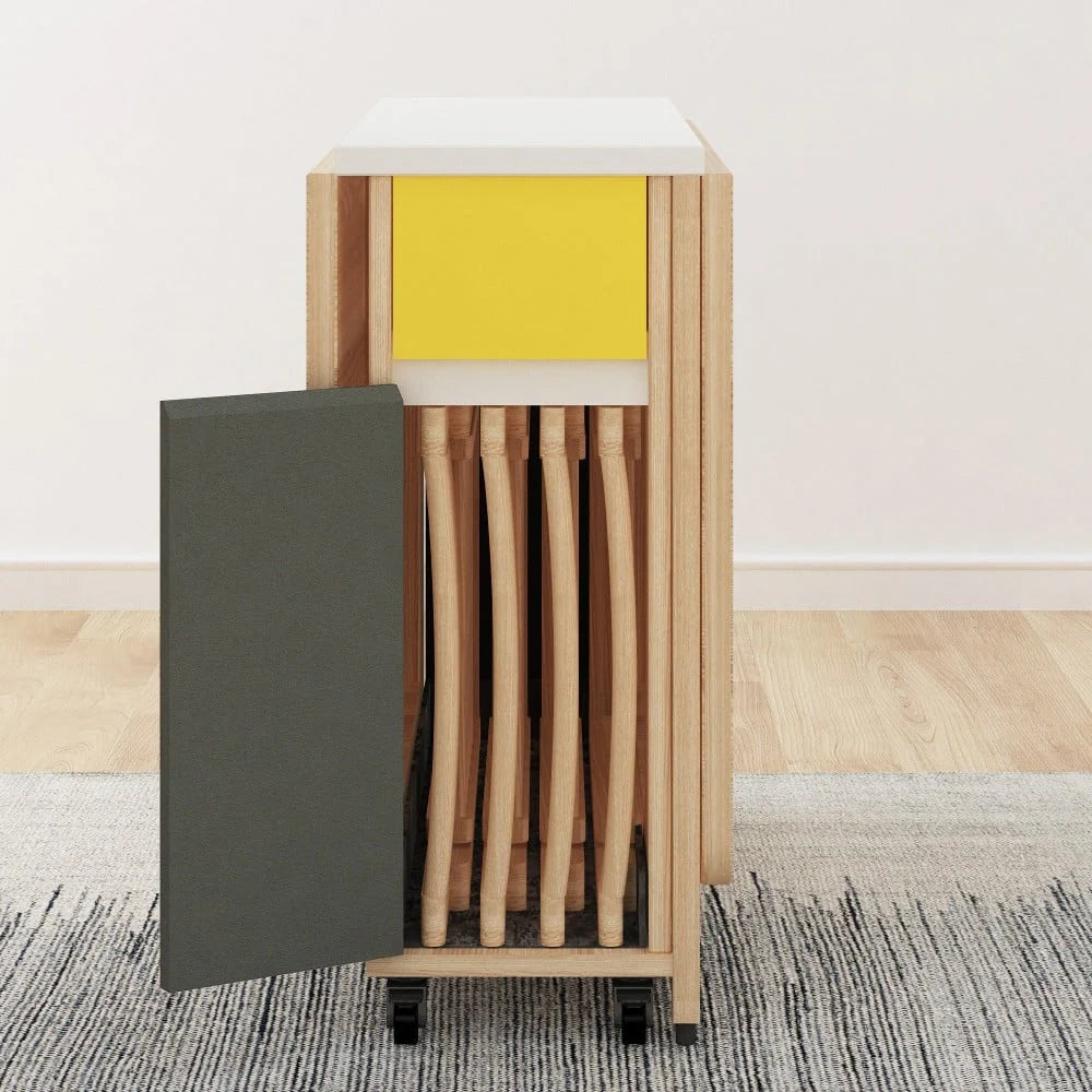 طاولة طعام خشبيه قابله للطي