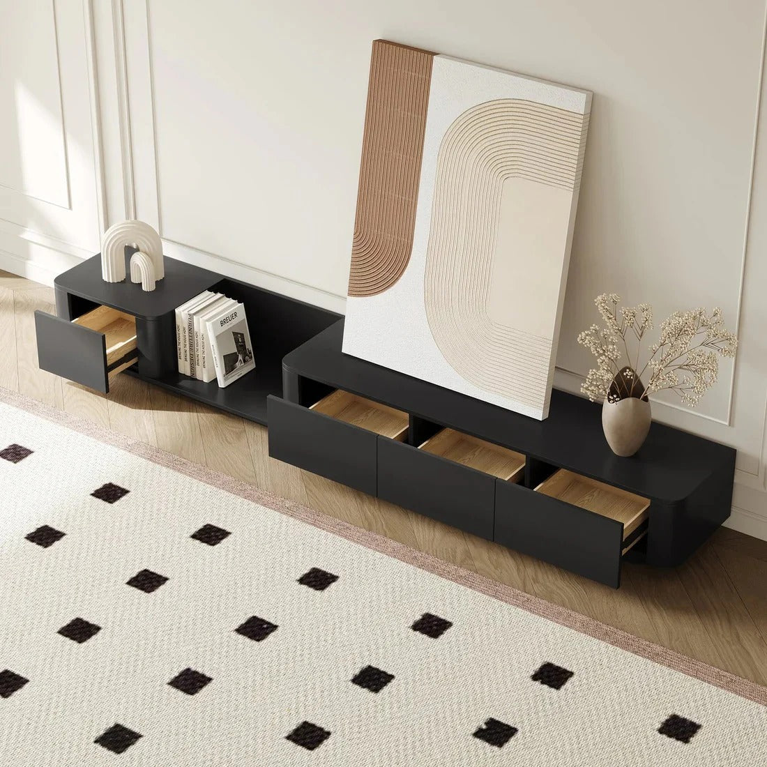 طاولة تلفاز سيمبلى وود