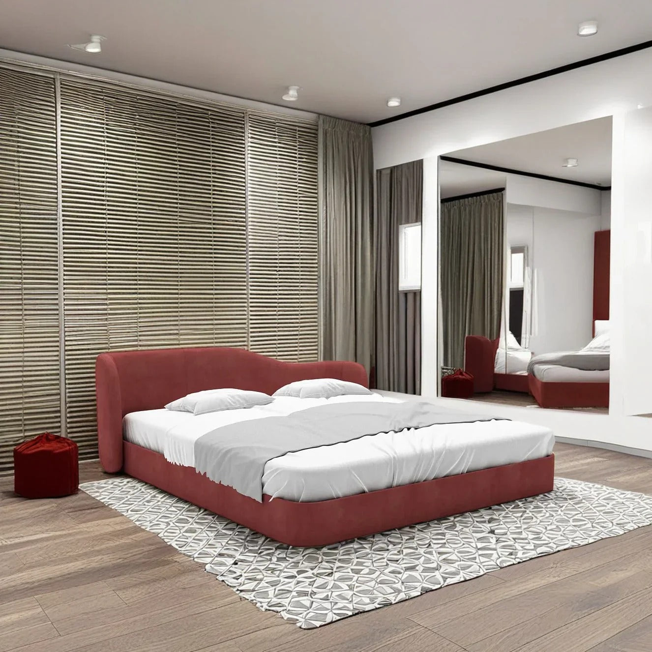 سرير عصري بلمسة فاخرة