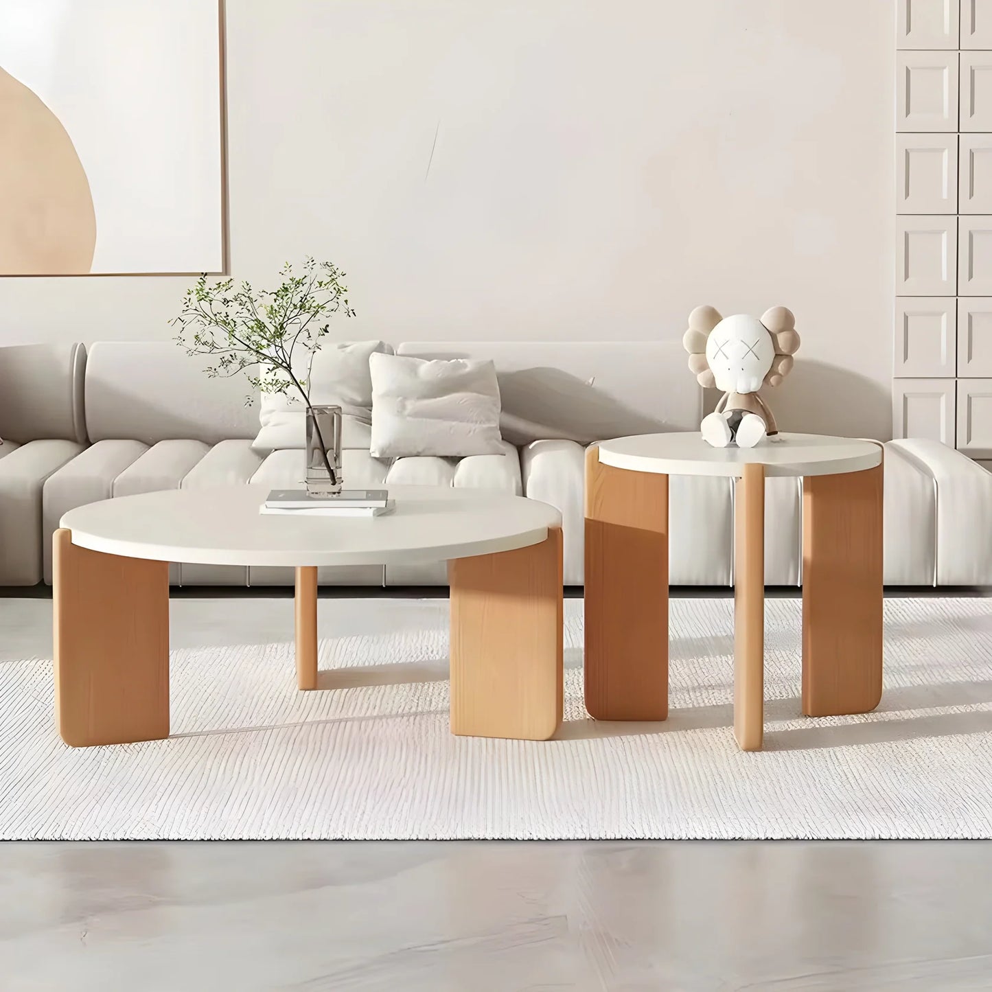 طاولات قهوة مستديرة بتصميم مودرن