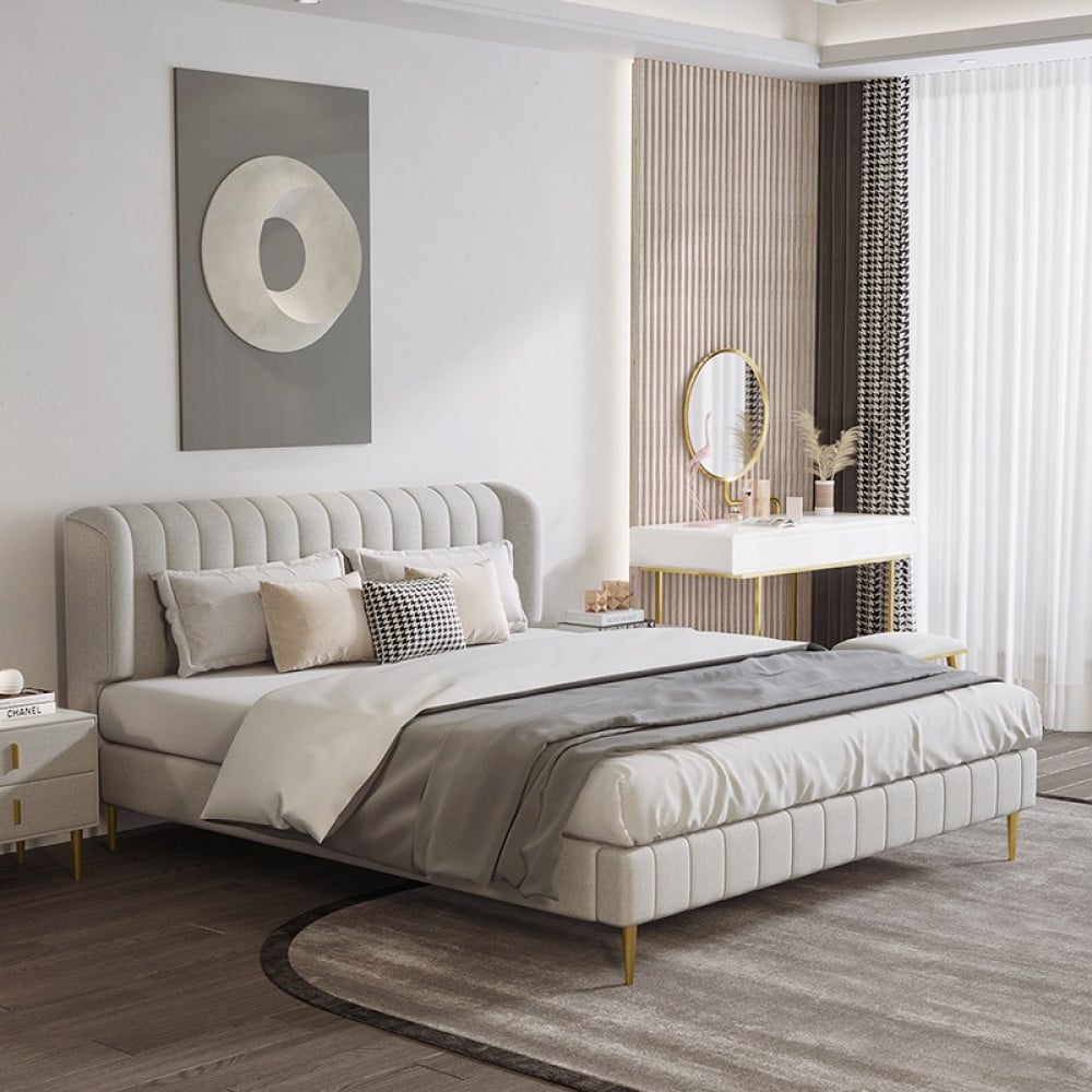 سرير قماش كلاسيكي